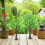 12Pcs Model Trees With Base For Train Set Diorama Dollhouse 6