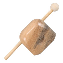 2Pcs Durable Wooden Temple Block Montessori Musical Instrument Set