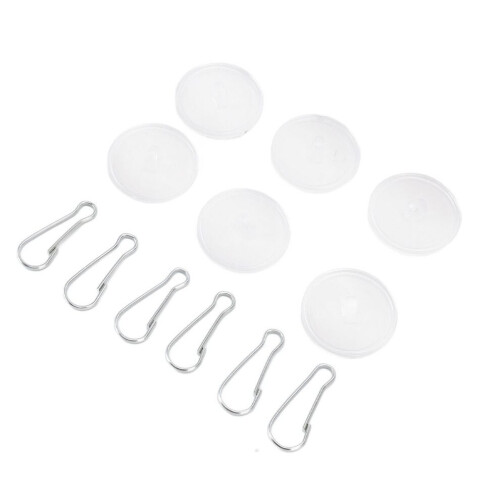 100pcs Self Adhesive Plastic Ceiling Hooks for Wall Hanging with Rings