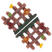8 Pcs Mini Picket Fence And Bird Nest Set For Sand Tray Therapy