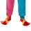 1 Pezzo Scarpe Clown Rosse Per , Halloween, 1