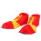 1 Pezzo Scarpe Clown Rosse Per , Halloween, 10