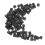 200Pcs Compact Black Plastic Six-Sided Tiny Game Accessories 2