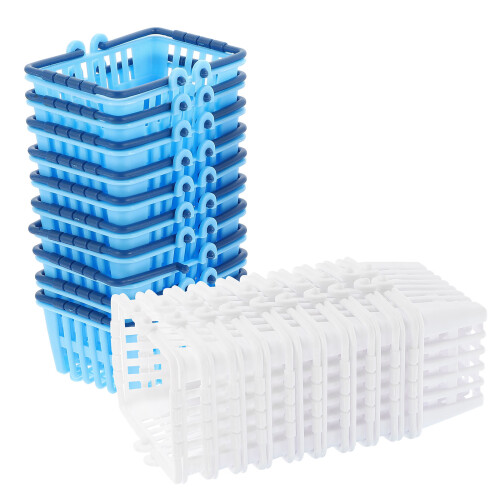 20 Stuks Mini Winkelmandje Desktop Supermarkt Handwinkelmandje 1