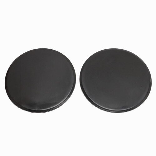 2pcs Core Sliders for Full Body Workout, Compact Dual Sided Discs, 17.8cm Black 2