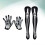 2 Paires Et Halloween Squelette Bas Cuisses 5