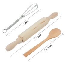 Juego de utensilios de cocina para casa de juegos, utensilios para hornear, delantal para niños, juguetes