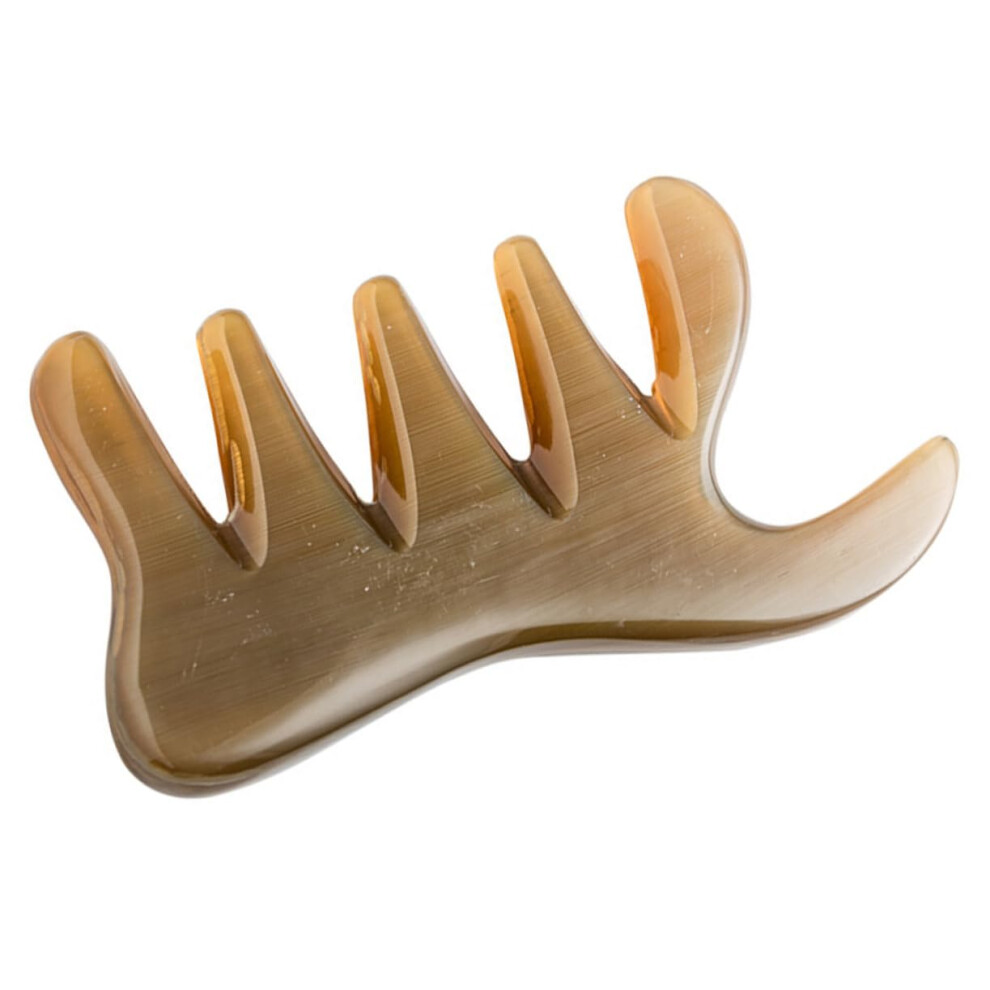Ox Horn Comb 1Pc Scalp Massager Gua Sha Tool For Body Massage Scraping Comb