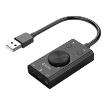 Carte son USB externe pour PC, casque et microphone : conception simple et rapide (Plug & Play)