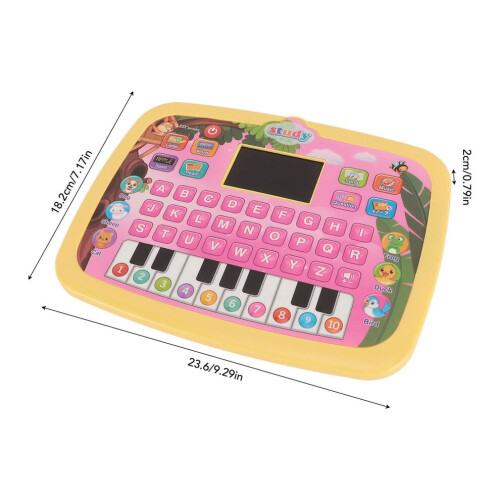 Interactive Kids English Learning Tablet with LED & Piano Keyboard 1