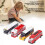 4pcs Pull Back Bus Toy Set for Kids, Openable Doors, 3.94in Plastic Vehicles 3