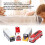 4pcs Pull Back Bus Toy Set for Kids, Openable Doors, 3.94in Plastic Vehicles 4