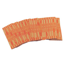 300pcs Coin Wrapper Paper Tube for Manual & Auto Coin Counting, 0.25 USD