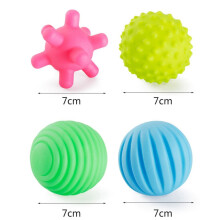 6 pelotas suaves para manos de bebé: mejoran el agarre y el desarrollo táctil.