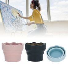 3 faltbare Silikon-Pinselscheiben, 97 x 80 mm, wasserdicht und tragbar