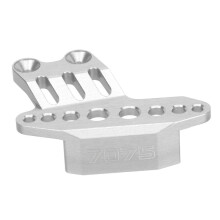 Protège-chaîne en alliage d'aluminium pour moto Promoto MX 1/4, couleur argent