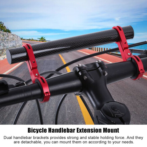 Versatile Bike Handlebar Mount Red - Compatible with 31.8mm/25.4mm Handlebars