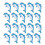 20 Stück handgefertigte Delfin-Stickmuster 1