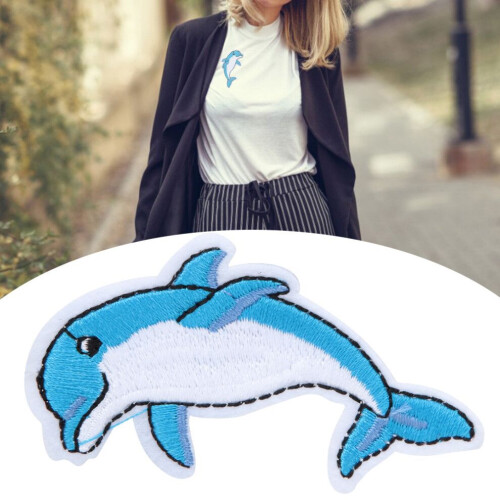 20 Stück handgefertigte Delfin-Stickmuster 2