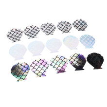 15 Paar muschelförmige Brustwarzenabdeckungen für Raves, 3 Farben, Einweg