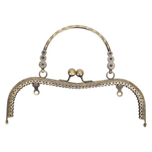 Purse Frame Tailor Accessories M shaped Embossed