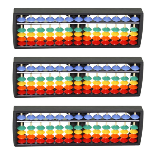 3 Pcs Education Tools Abacus For Kids Early Toys Math Student