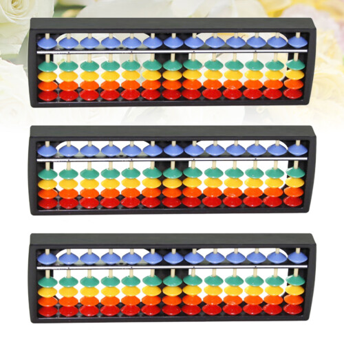 3 Pcs Education Tools Abacus For Kids Early Toys Math Student 1