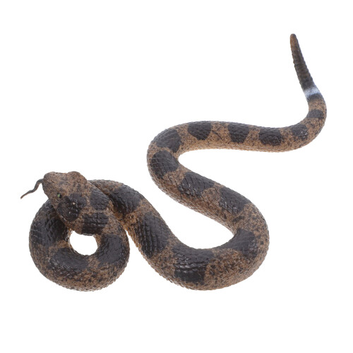 4Pcs Realistic Rubber Rattlesnake Models For Halloween Decor