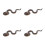 4Pcs Realistic Rubber Rattlesnake Models For Halloween Decor 10