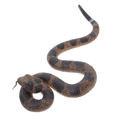 4Pcs Realistic Rubber Rattlesnake Models For Halloween Decor 1