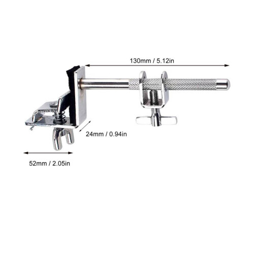 Adjustable Stainless Steel Cowbell Clamp for Drum Mounting Percussion Hardware 1