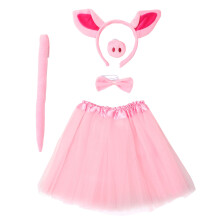 1 Set Schwein Kostüm Mit Stirnband Nase Tüllrock