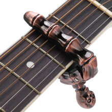 Gitarren-Capo aus Zinklegierung mit Silikonklemme für E-Gitarre und Ukulele, 58 mm Länge