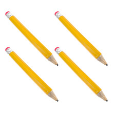 8 Unidades Lápices Jumbo Amarillo Para Niños Dibujo Escuela