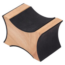 Solid Beech Wood Guitar Neck Rest Support with Soft Sponge Cushion