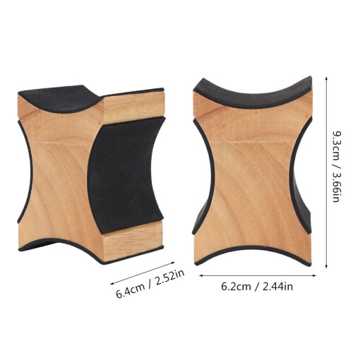 Solid Beech Wood Guitar Neck Rest Support with Soft Sponge Cushion 1