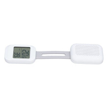 Tragbarer Gitarren-Luftbefeuchter mit Display, Thermometer und Hygrometer, Weiß