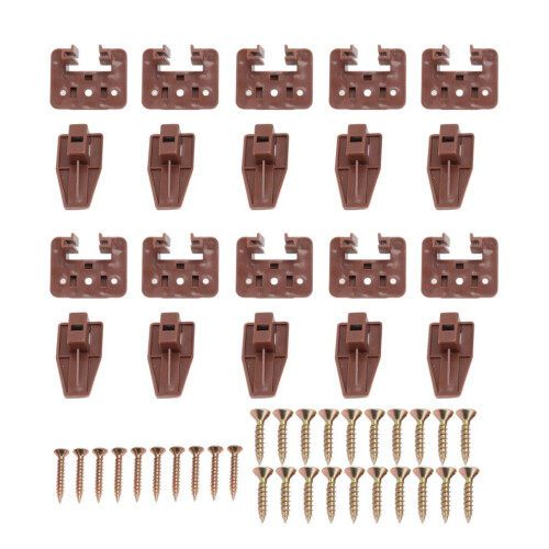 10-pack plastskenor och -skenor för möbler, 105 g 1