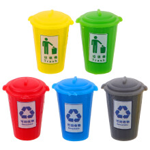 5 Unidades Mini De Basura Escala 1:75 Para Casa De Muñecas