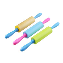 3Stück Kinder Handgemachter Lehmstab DIY Ultraleichter Nudelholz Set