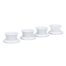 4 stuks magnetische plasmatjeshouders voor kleine tot grote huisdieren, wit