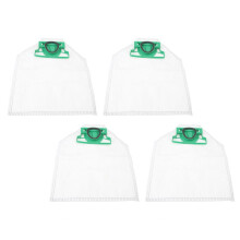 Lot de 4 sacs à poussière pour aspirateur VK200, VK135, VK136, VK140, VK150 et FP200, en non-tissé