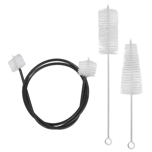 Kit de limpieza de 3 cepillos para trompeta francesa