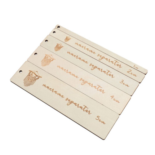 5pcs Macrame Board Auxiliary Rulers Clear Scale 1