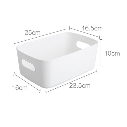 Large Capacity Plastic Storage Basket for Kitchen Bathroom Closet Organization 1