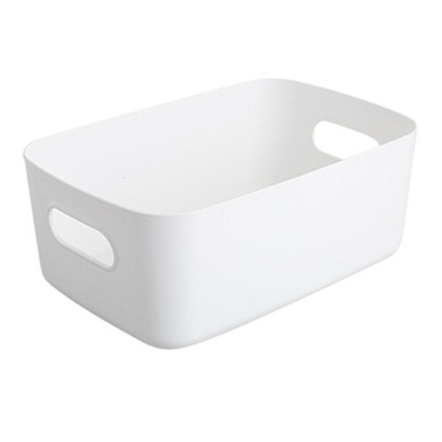 Large Capacity Plastic Storage Basket for Kitchen Bathroom Closet Organization 2