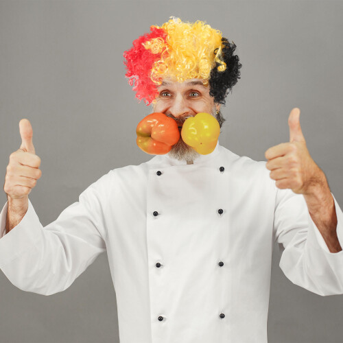 Perruque Clown En Pet Durable Accessoire De Fête 1