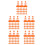 120 Pcs Kids Mini Traffic Cones Orange For Learning Traffic Rules 8