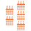 120 Pcs Kids Mini Traffic Cones Orange For Learning Traffic Rules 6