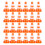 120 Pcs Kids Mini Traffic Cones Orange For Learning Traffic Rules 2
